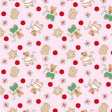 Preorder July 2024 - Feline Festive by Pammie Jane - Gingerbread - Pink