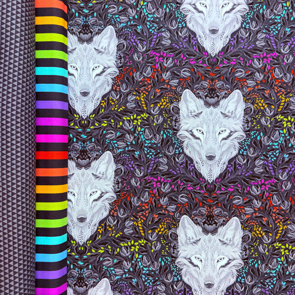 Pillowcase KIT - Tula Pink Wolf Dark