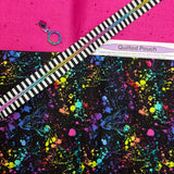 Quilted Pouch KIT - pattern by UhOh Creations - Libs Elliott Rainbow