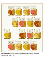 Camp Kitschy LaLa - Alison Glass - Owls See You Quilt Kit / Light  49”x58” - preorder October 2025