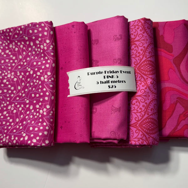 5 Half Meter Bundles - Pink 5