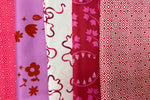 KATZ Curated Colorway -  pink red 5  - 5 half meter cuts