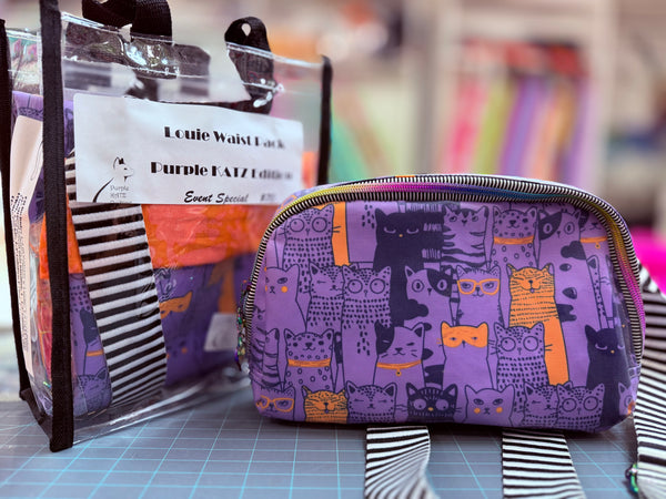 Louie Waist Pack - Purple KATZ Waterproof Oxford