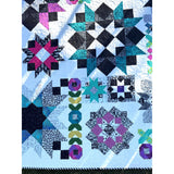 Midnight Garden (black & white edition) Colorway 🌸Flower Farm Sampler QUILT KIT with pattern book - 80” x 100”💜