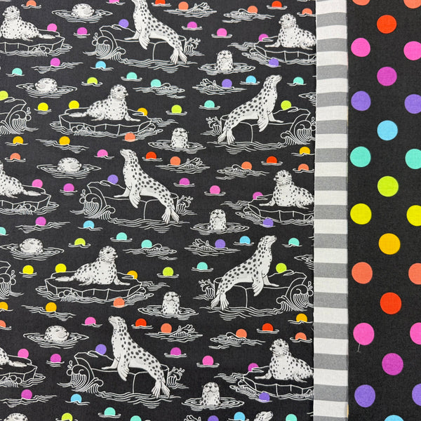 Pillowcase KIT - Tula Pink Seal Dark