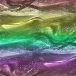 5 m backing bundle - Rainbow Waves - Pacifica Rainbow - Brown Olive