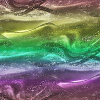 5 m backing bundle - Rainbow Waves - Pacifica Rainbow - Brown Olive