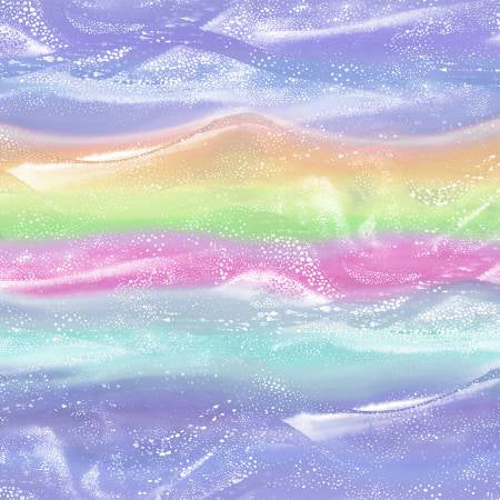 Bolt end 46” Rainbow Waves - Pacifica Rainbow - Lilac PINK -