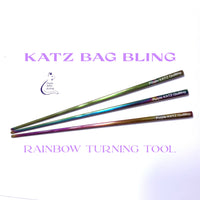KATZ Bag Bling - Turning Tool - Rainbow With Engraving - 1 pc