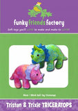 Funky Friends - Triceratops - paper pattern / coming Nov 30 2023
