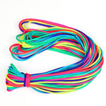 Rainbow Paracord 4mm/7 strand - great for drawstring bags - 5 m (200”) for $3