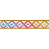 Renaissance Ribbons - STARGAZER IN MINT - Metallic - 7/8" WIDTH - TULA PINK ROAR! - sold by the METER