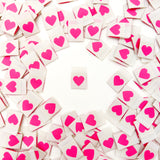 Sarah Hearts - Pink  Hearts (8pc)