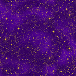 Cosmos by Timeless Treasures - Purple Stars