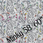 Tula Pink Graywork MINKY - Birthmark FOG - preorder November 2025