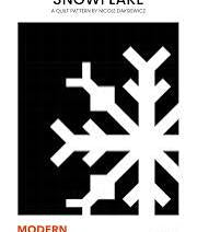 Scrappy Black and White Snowflake Quilt KIT - pattern by Modern Handcraft