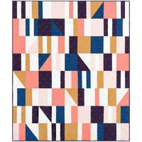 Sidewalk Chalk Quilt Kit -  Original Pattern Colorway - 54”x64”