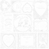 Scrappy Love Quilt - Heart Nouveau by Eye Candy Quilts & White on White Valentines background - Small Throw Size - 45” x 68”