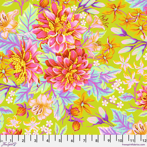 Untamed Hello Dahlia Moonbeam - Tula Pink - PER QUARTER METRE Untamed Hello Dahlia Moonbeam - Tula Pink - PER QUARTER METRE