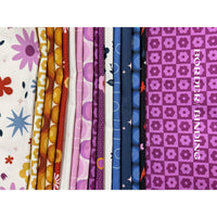 Yellow Brick Road - 57”x75” - Libs Elliott Birdie  - with Purple Border/binding