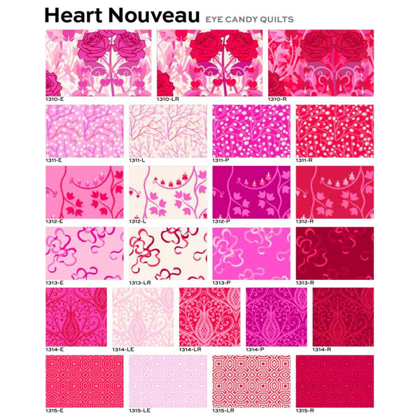 Scrappy Love Quilt -  Small Throw Size - 45” x 68” / pink/Red Heart Neuveau