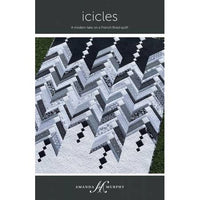 Icicles Quilt KIT - Black & White - 50.5”x68.5” - ready to SHIP