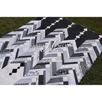 Icicles Quilt KIT - Black & White - 50.5”x68.5” - ready to SHIP