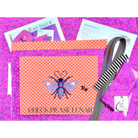 LIMTED EDITION KIT - Easy Does It Bag KIT with Embroidered Panel - your choice of colorway in DROP Down Menu