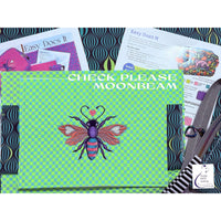 LIMTED EDITION KIT - Easy Does It Bag KIT with Embroidered Panel - your choice of colorway in DROP Down Menu