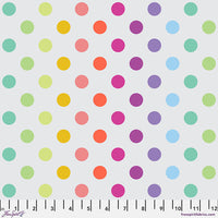 Tula Pink Graywork True Colors - Disco Poms Whisper  - preorder October 2025