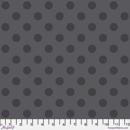 Tula Pink Graywork True Colors - Pom Pom Carbon - preorder October 2025