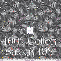 Graywork WIDE - Nip In The Bud - Shadow - Cotton Sateen 3 yd bundle 108” x 108”  - Preorder October 2025