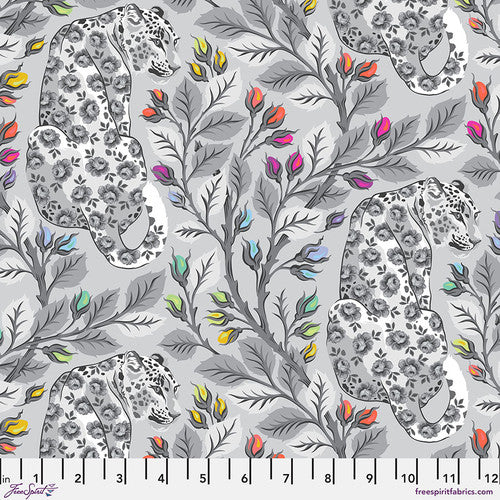Stamp Stripe Fog - Alison Glass - PER QUARTER METRE Stamp Stripe Fog - Alison Glass - PER QUARTER METRE