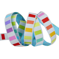 Graywork Renaissance Ribbon - Disco Stripe Whisper 5/8” wide - sold by the meter 40” - Preorder October 2025
