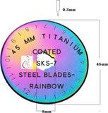 Just Arrived - KATZ Bag Bling - Rainbow 45 mm Rotary Cutting Blades - Titanium Coated Steel - 5 pc