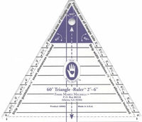 Triangle Ruler Small 60 Degree 2in to 6in # MM8962