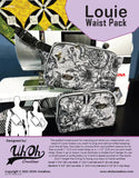 Louie Waist Pack Fabric KIT -  MAKE/ Sewing Machine Dark by Quiet Play - With Printed pattern by Uh Oh Creations
