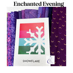 Snowflake Quilt KIT - Enchanted Evening - Purple Scrappy