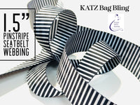 KATZ Bag Bling -  1.5” Pinstripe Webbing - 3 m package
