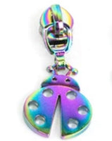 KATZ Bag Bling - #5 Rainbow Ladybug Zipper Pulls (5 pc)
