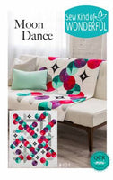 Moon Dance Quilt Kit -  Teal/purple/magenta with YOUR CHOICE of Background Fabric