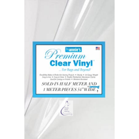 Premium Clear Vinyl 54” wide - sold by half meter 20” x 54”