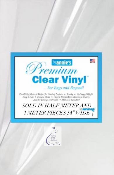 By Annies Premium Clear Vinyl 54” wide