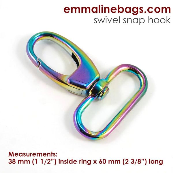 Swivel Hook - Emmaline Bags 1.5”Rainbow