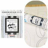 The Mountains Are Calling Bundle - Pattern & Fusible - just add your own fabrics - 55”x76”