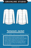 More coming mid January - The Tamarack Jacket - size 0-18 - we have FREE video tutorials too