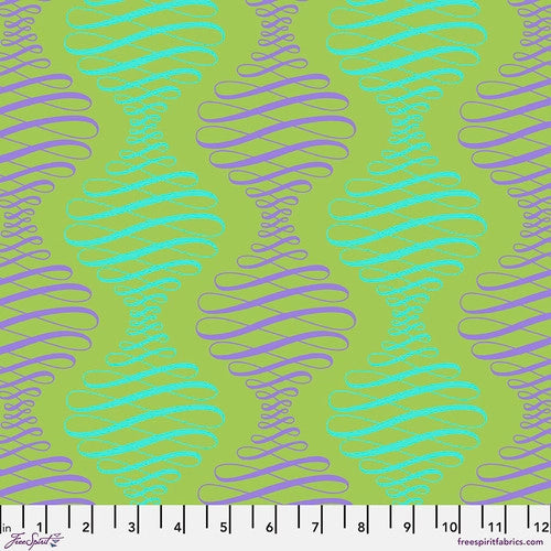5 m backing bundle - Tula Pink - Parisville Déjà Vu - Spencer Stripe - Pistachio