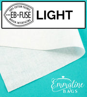 EB-FUSE LIGHT // EMMALINE FUSIBLE WOVEN COTTON INTERFACING 44" wide - 1 yard cut 36”