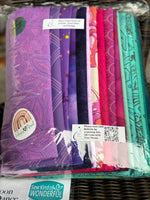 Moon Dance Quilt Kit -  Teal/purple/magenta with YOUR CHOICE of Background Fabric