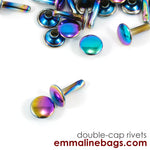 Emmaline Bags Double Cap Rivets Medium Rainbow